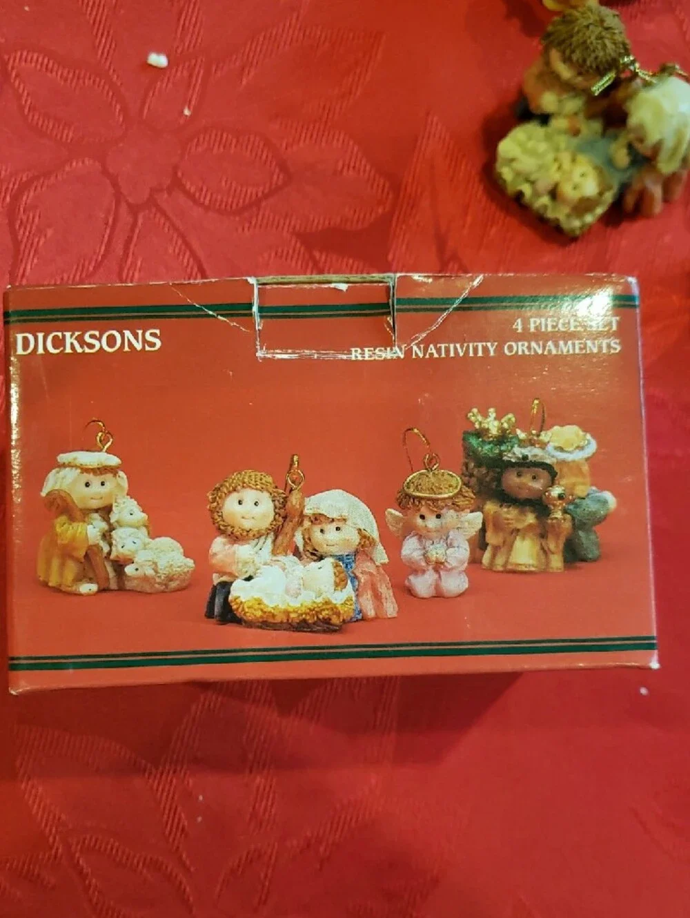 Dicksons Nativity Ornament Set Child Like Pieces for Christmas